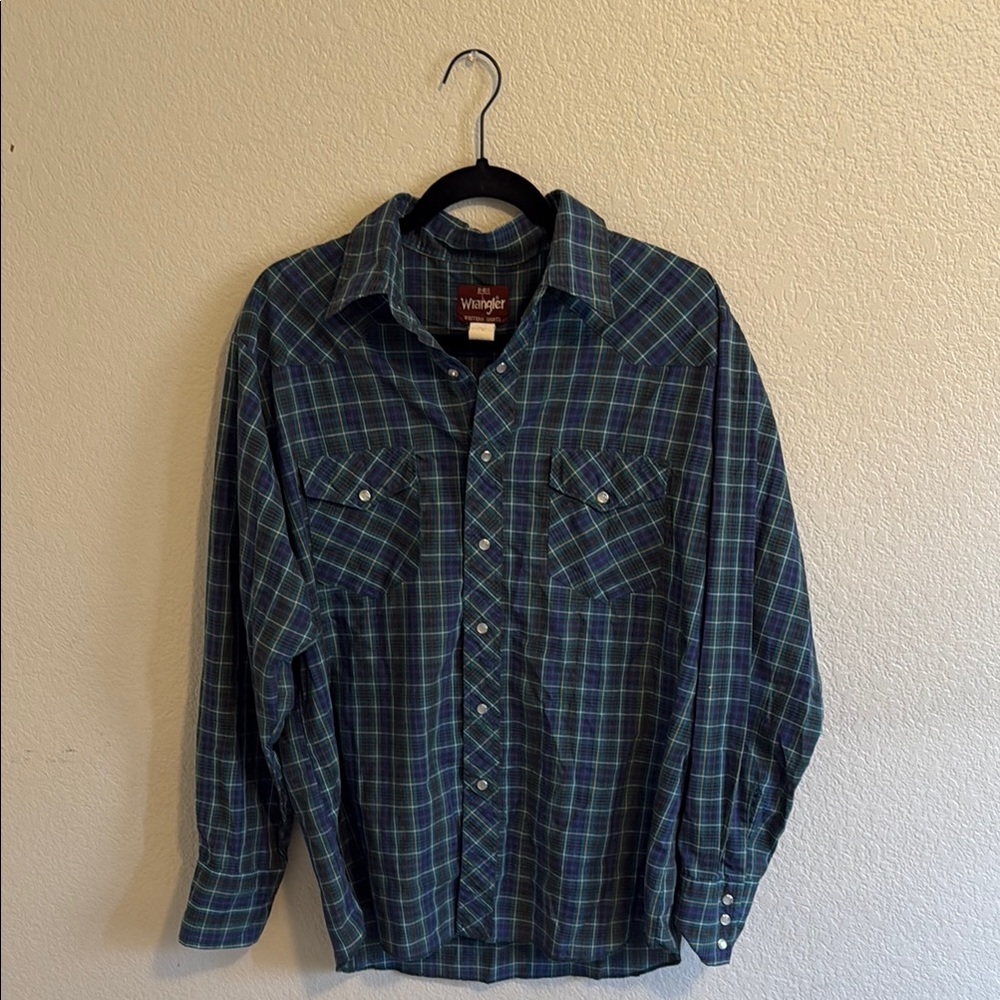 1990s Wrangler Men's Pearl Snap